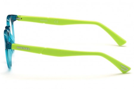 Lunettes de vue Diesel DL5301 087 - Turquoise/Vert pomme - vue de profil