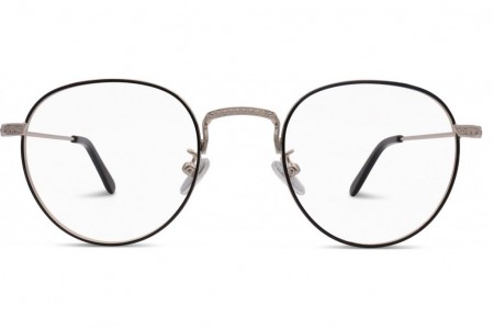 Lunettes de vue French Rétro Jules 48mm Noir / Argent - vue de face