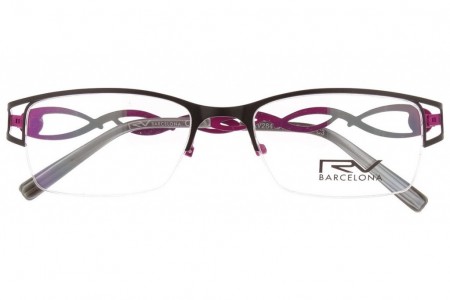 Lunettes de vue h.Mahéo RV284 - 51mm - Fuschia / Noir - vue de face