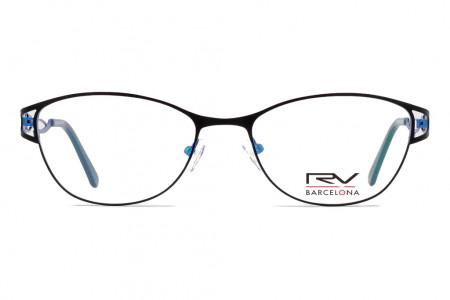 Lunettes de vue h.Mahéo RV755 - 55mm - Noir/Bleu - vue de face