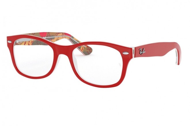 Lunettes de vue enfant RY1528 3762 48mm - Lunettes de vue enfant RY1528 3804 48mm - Red On Texture Red Brown