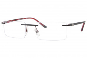 Lunettes de vue Starck SH 2024 56mm Noir et rouge