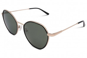 Lunettes de soleil French Rétro Emma 53mm Noir et Or