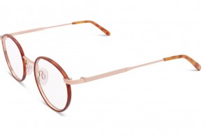 Lunettes de vue French Rétro Gaby 46mm Ecaille roux / Or