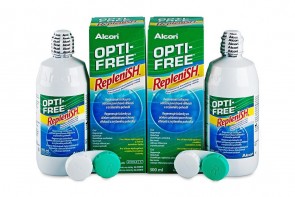 Produits d'entretien Opti-Free Replenish - 2 flacons de 300ml