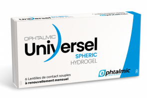Ophtalmic Universel hydrogel Sphérique  - 6 Lentilles - Œil droit
