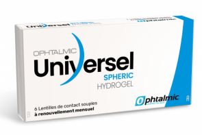 Ophtalmic Universel hydrogel Sphérique - Boite de 6 lentilles