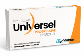 Ophtalmic Universel hydrogel Progressive - 6 Lentilles - Œil droit