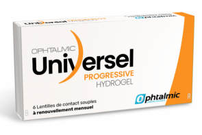 Ophtalmic Universel hydrogel Progressive - 6 Lentilles - Œil gauche