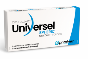 Ophtalmic Universel Silicone hydrogel Sphérique - Boite de 6 lentilles