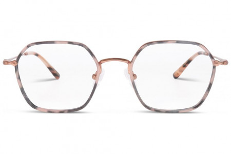 Lunettes de vue French Rétro Aurore 52mm Ecailles Gris et Bronze, vue de face