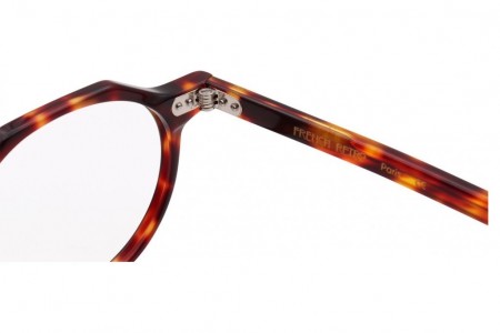 Lunettes de vue French Rétro Eddy 45mm Ecaille marron foncé - détail