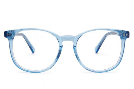 Lunettes de vue LARENA 50mm Crystal Blue, vue de face