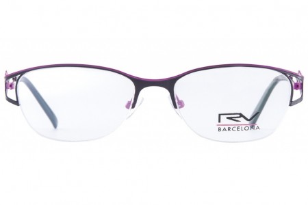 Lunettes de vue h.Mahéo RV516 - 53mm - Fuschia / Noir - vue de face