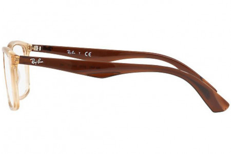 Lunette de vu Ray-Ban RX 7047 54mm Transparent Beige, vue de profil