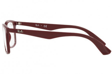 Lunette de vu Ray-Ban RX 7047 54mm Red Cherry, vue de profil