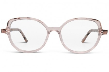 Lunettes de vue French Rétro Enfant Jeffy 44mm Cristal rose / Ecaille - vue de face