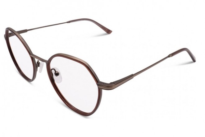 Lunettes de vue French Rétro Elsa 51mm Taupe / Bronze