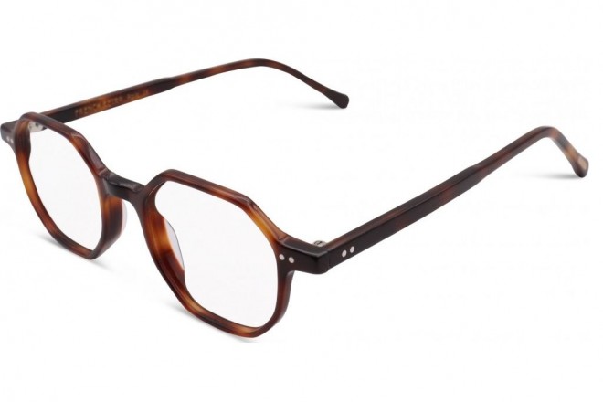 Lunettes de vue French Rétro Jeff 46mm Ecaille marron foncé