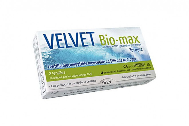 VELVET Biomax Torique SIH - Boite de 6 Lentilles