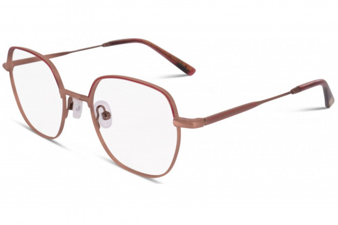 Lunettes de vue French Rétro Lucy 46mm Métal rouge foncé