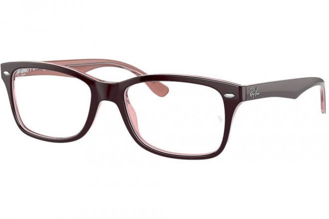 Lunettes de vue Ray-Ban RX5228 55mm Brown on transparent pink