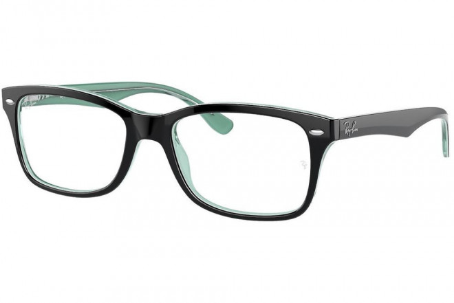 Lunette de vue Ray-Ban 5228 53mm Black on transparent green