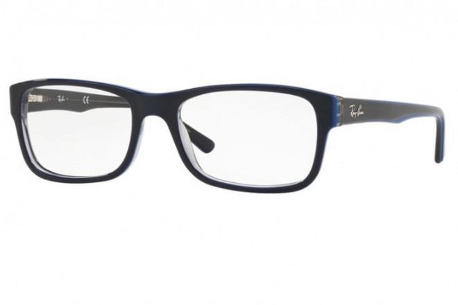 Lunette de vue Ray-Ban 5268 52mm Blue on Transparent Grey