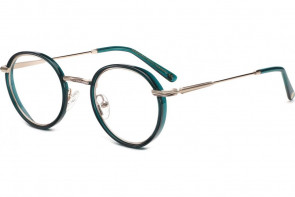 Lunettes de vue French Rétro Pride 49mm Vert / Or