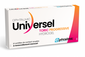 Ophtalmic Universel hydrogel Torique Progressive - Boite de 6 lentilles