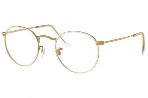 Lunette de vue Ray-Ban 3447V 47mm White on Legend Gold