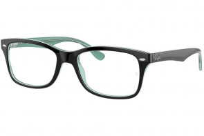 Lunette de vue Ray-Ban 5228 55mm Black on transparent green