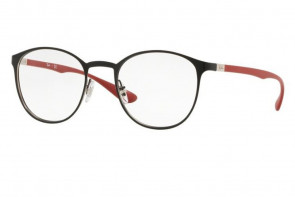 Lunettes de vue Ray-Ban RX6355 50mm Matte Black and Red