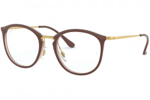 Lunettes de vue Ray-Ban RX7140 49mm Brown on Transparent Brown