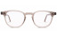 Lunettes de vue French Rétro Alma 45mm Cristal Gris Foncé, vue de face