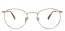 Lunettes de vue BOYD Small 47mm Platinum Silver, vue de face