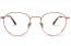 Lunettes de vue BOYD Small 47mm Rose Champagne, vue de face