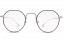 Lunettes de vue French Rétro Jimi 47mm Noir / Argent - vue de face