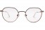 Lunettes de vue French Rétro John 48mm Beige / Or - vue de face