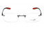 Lunettes de vue Fléo Leto - 56mm Noir mat et Rouge, vue de face