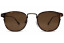 Lunettes de soleil French Rétro London 46mm Ecaille Bronze, vue de face 