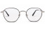 Lunettes de vue French Rétro Marlon 48mm Noir et Argent, vue de face