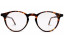 Lunettes de vue French Rétro Matthew 45mm Écaille Marron, vue de face