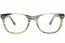 Lunettes de vue MURRAY 54mm Wavy Green to Brown, vue de face