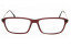 Lunettes de vue Ray-Ban RX7038 53mm, rouge noir vue de face