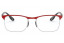 Lunettes de vue Ray-ban RX8416M rouge/noir 54mm - vue de face