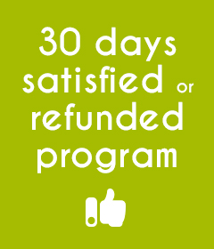 Satisfied or refunded 30 days